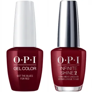 OPI GelColor Got the Blues for Red #W52   Infinite Shine #W52