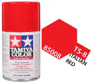 Tamiya 85008 TS-8 Italian Red Lacquer Spray Paint 100ml TAM85008